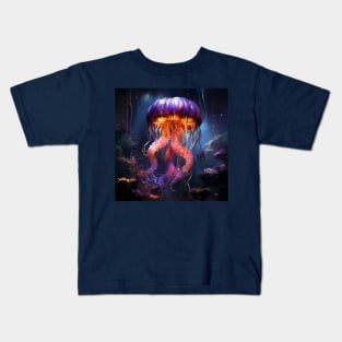 Neon Jellyfish #1 Kids T-Shirt